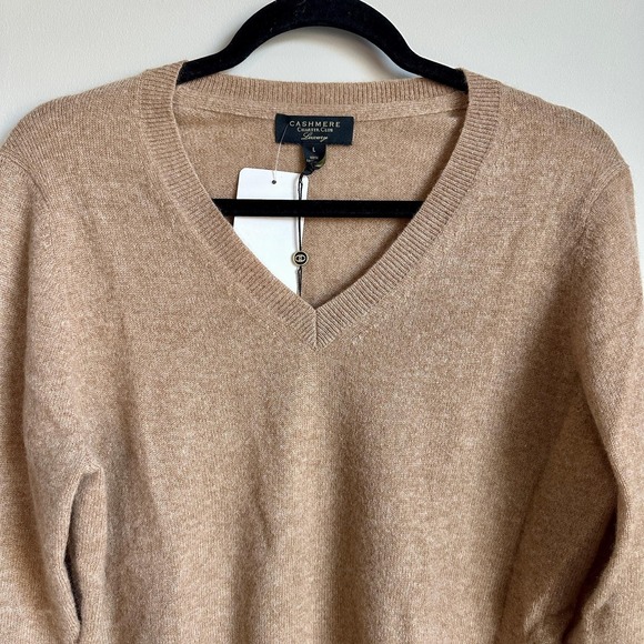 Charter Club Sweater Womens Large Cashmere Pullover V Neck Soft Lightweight New - Picture 1 of 8